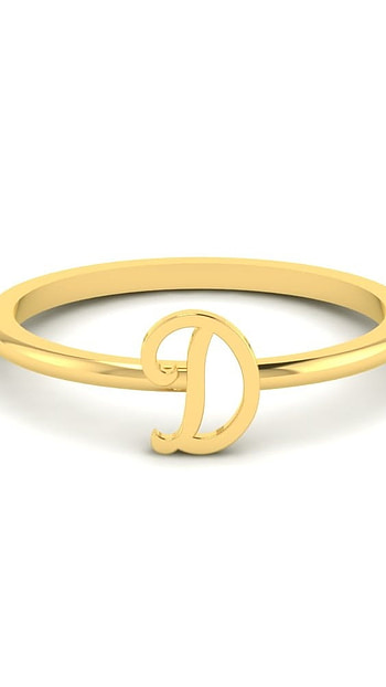 D Name, Gold Ring HD phone wallpaper