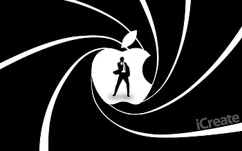 007 Apple, James Bond, Spy HD wallpaper