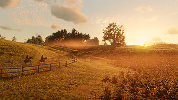 Red Dead Redemption 2: Stunning Western Sunset, Red Dead Redemption 2 HD wallpaper