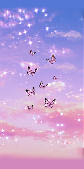 Butterflies, magical, cute HD phone wallpaper
