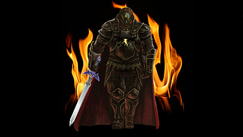 Twilight Princess - Ganondorf in Fire w/ Master Sword HD wallpaper