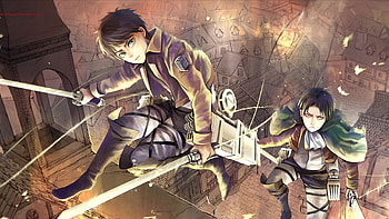 Preview attack on titan, shingeki no kyojin, eren jaeger, anime, art HD wallpaper