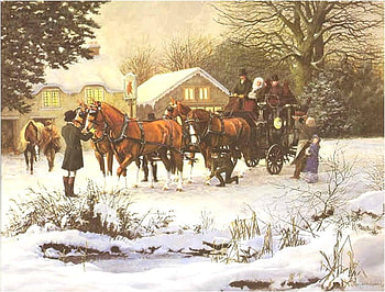 Winter, horse, snow, nature, tree HD wallpaper
