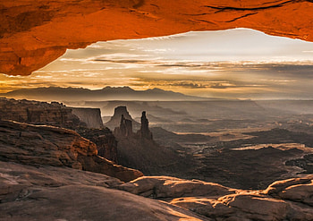 POR DO SOL, alaranjado, montanhas, sol, natureza HD wallpaper