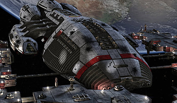 Battlestar Galactica, Iconic ships, Star Trek, Space battles HD wallpaper