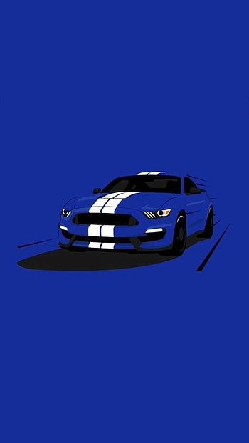 Blue Mustang, motor_vehicle, car HD phone wallpaper