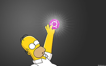 Ubuntu, Linux, Tv Show, The Simpsons, Homer Simpson HD wallpaper