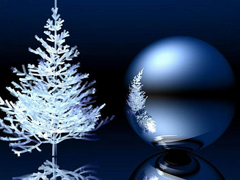 Ice Tree, holiday, reflection, christmas, tree HD wallpaper