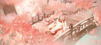 Genshin Impact : Yae Miko Guuji Amidst Cherry Blossoms, Genshin Impact, Yae Miko Guuji (Genshin Impact) HD wallpaper