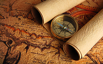 Compass map, High resolution , Vintage tool, Better navigation HD wallpaper