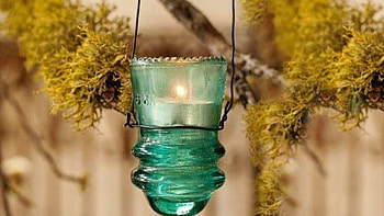 candle light, varse, candle, tree, moss HD wallpaper