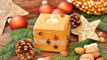 Holidays, New Year, Decorations, Holiday, Candle HD wallpaper