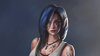 Blue Lotus Anime Girl, anime-girl, anime, artist, artwork, digital-art, artstation HD wallpaper