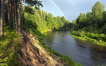 Landscape, Rivers HD wallpaper