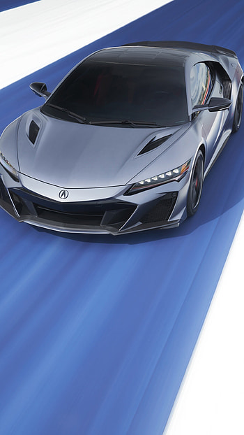 Acura NSX Type S, Electric sports car, Red background, Captivating visuals HD phone wallpaper