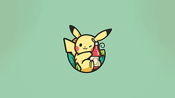 Pikachu Minimal , pikachu, pokemon, anime, minimalism, minimalist, dribbble, artist, digital-art HD wallpaper