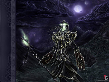 Undead Lich, video game, undead, devil, skull, horror, world of warcraft, lich HD wallpaper