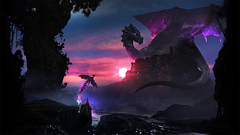 Dragons The Guardian, dragon, artist, digital-art, deviantart HD wallpaper