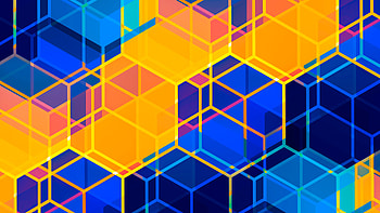 Sunset Hex Abstract , abstract, artist, artwork, digital-art, deviantart HD wallpaper