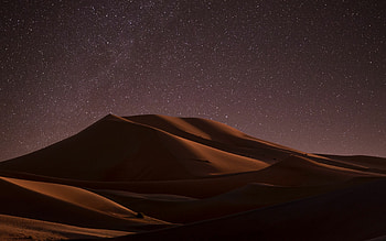 Starry night, Deserts HD wallpaper