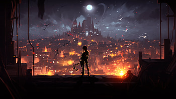 Jinx Unleashed: League of Legends Nightscape, Jinx (League Of Legends) HD wallpaper