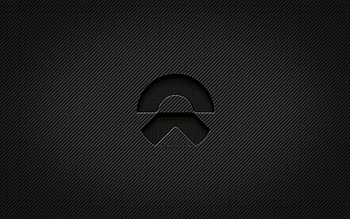 NIO carbon logo, , grunge art, carbon background, creative, NIO black logo, cars brands, NIO logo, NIO HD wallpaper
