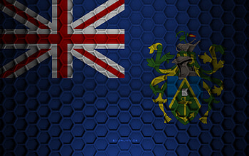 Pitcairn Islands flag, 3d hexagons texture, Pitcairn Islands, 3d texture, Pitcairn Islands 3d flag, metal texture, flag of Pitcairn Islands HD wallpaper