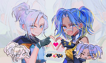 Jett & Neon Valorant – Dynamic Duo in Action, Jett (Valorant), Valorant, Neon (Valorant) HD wallpaper