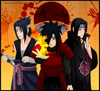 the last uchiha suvivors, itachi and friends HD wallpaper