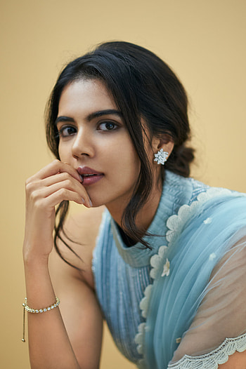 Kalyani Priyadarshan, eye, jaw, hair, blue, hridayam, marakkar, brown, eyes HD phone wallpaper