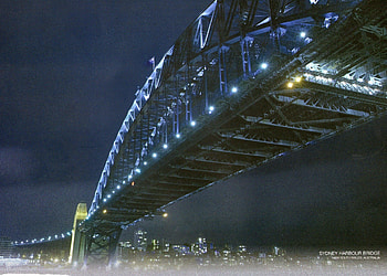 Harbour Bridge, Sydney Australia, night, harbour, sydney, lights, bridge, sky HD wallpaper