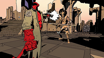 Hellboy Web of Wyrd | Epic Comic Scene Background, video game, Hellboy Web of Wyrd HD wallpaper