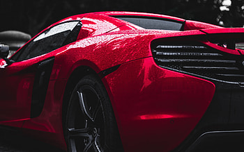 Red, Mclaren, taillight, rear HD wallpaper
