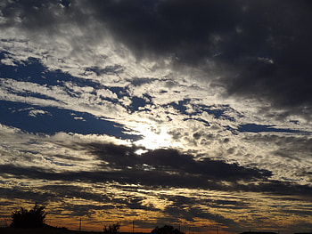 Dusk, clouds, sky, cloud HD wallpaper