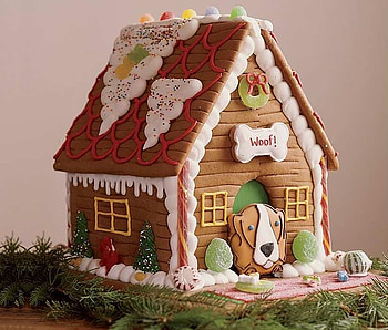Doggies Gingerbread House, bread, ginger, doggies, christmas HD wallpaper