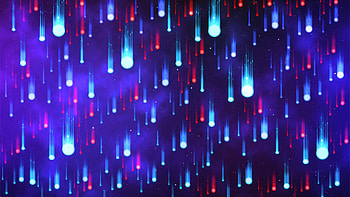 Neon Rain HD wallpaper