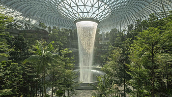Singapore Changi, most beautiful airport, even prettier, live HD wallpaper
