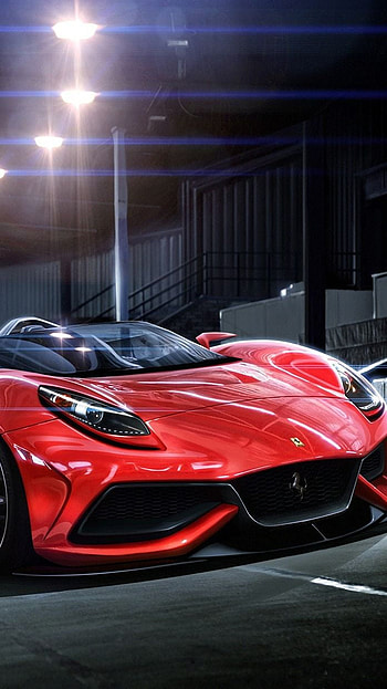 Car, red cars, ferari HD phone wallpaper