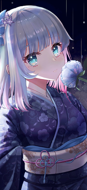 Starlit Kimono — Anime Girl , Anime, girl, anime girl HD phone wallpaper