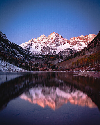 Reflections, lake, nature, mountains HD phone wallpaper
