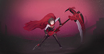 Ruby Rose , ruby-rose-rwby, rwby, ruby-rose, anime, artist, digital-art, artwork, deviantart HD wallpaper
