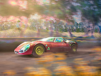Alfa Romeo 33 Stradale, alfa-romeo, cars, racing, behance HD wallpaper