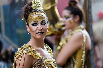 Brasil Carnival, vicente concha, yellow, beauty, wman, girl HD wallpaper