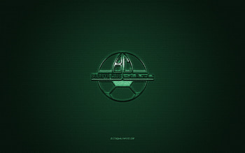 Budaiya Club, Bahraini football club, Bahraini Premier League, green logo, green carbon fiber background, football, Budaiya, Bahrain, Budaiya Club logo HD wallpaper