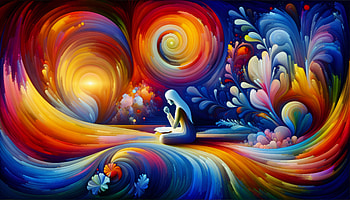 Spiritual Serenity Prayer - Vibrant, prayer, colorful art, Abstract, imagination, swirling pattern HD wallpaper