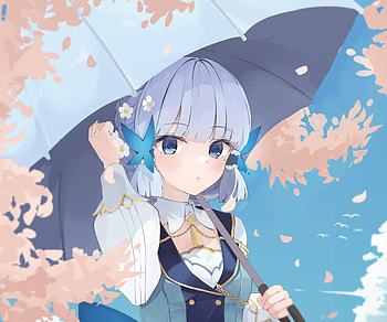 Kamisato Ayaka, Kamisato Ayaka (Genshin Impact), video game, Genshin Impact HD wallpaper