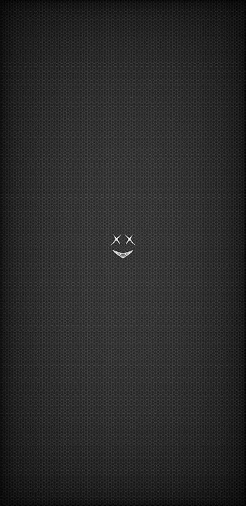 Smile BG, gray, gradient, black HD phone wallpaper
