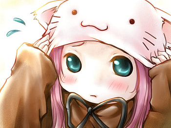 Little Luka, girl, stuff, anime, pink hair HD wallpaper