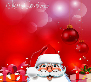 ✰Red Merry Christmas✰, celebrations, holidays, winter holidays, cute, colors, bows, digital art, happiness, merry christmas, gifts, santa claus, beautiful, greetings, still life, blessings, christmas, red, decorations, vector, xmas and new year, lovely HD wallpaper