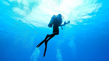 Ascend, Scuba Diving HD wallpaper